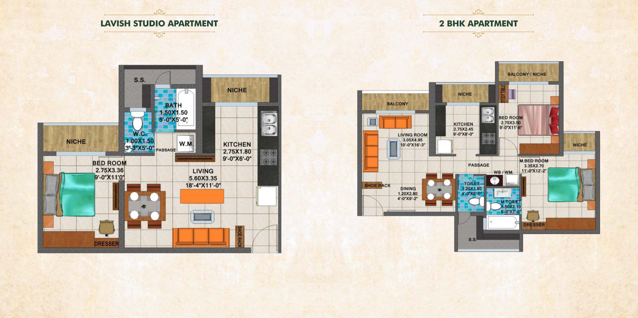 High-end living spaces, Arihant Aspire